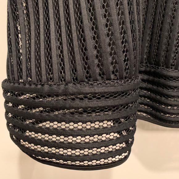 J. Crew black dress, v-neck with ribbing detail - Picture 3 of 5